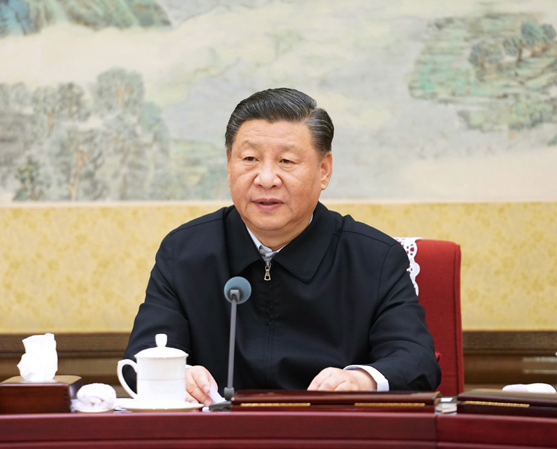 12月26日至27日，中共中央政治局召開“不忘初心、牢記使命”專題民主生活會，中共中央總書記習近平主持會議并發表重要講話。新華社記者 李學仁 攝